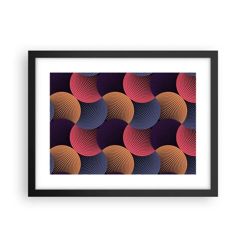 Poszter fehér keretben - Körkörös ritmusban - 40x30 cm