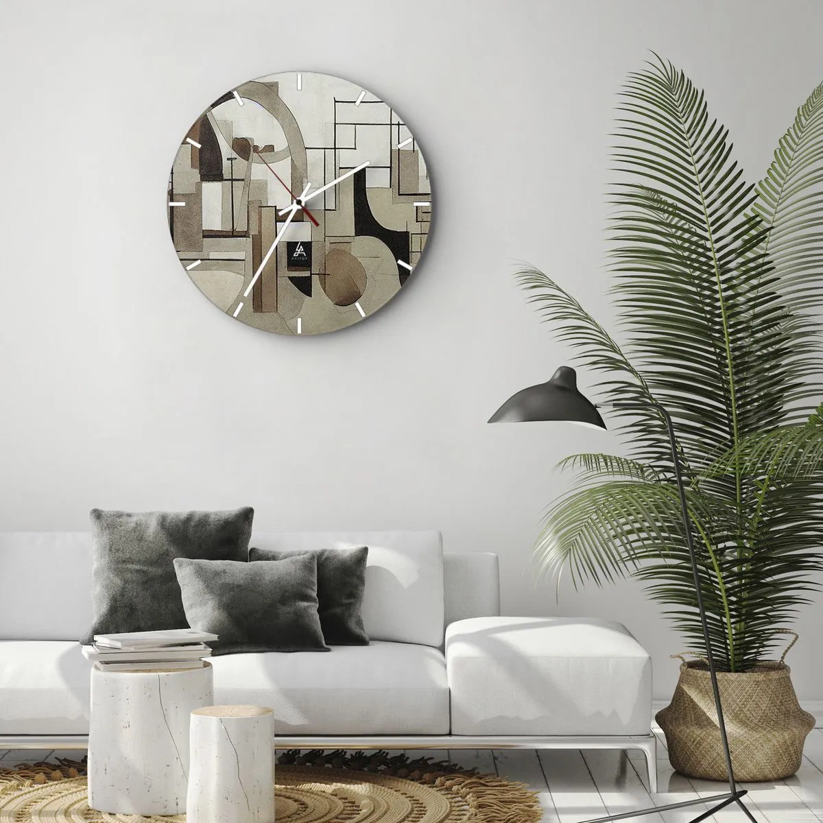 Falióra, Óra - Városkép 2.0 - 40x40 cm