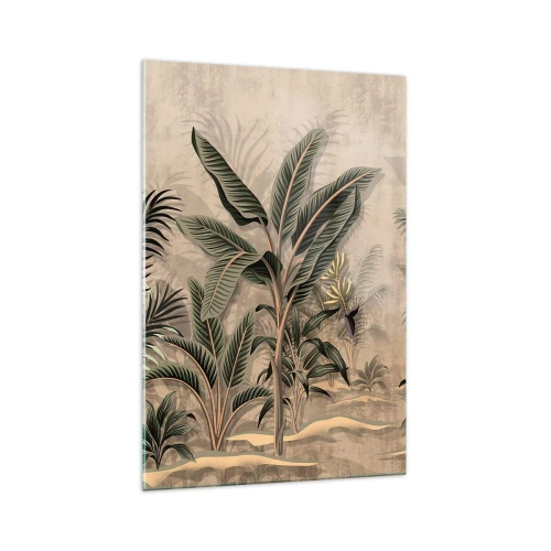 Üveg kép - Gyarmati stílusú metszet - 70x100 cm
