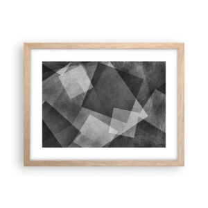 Poszter világos tölgy keretben - A tartósság és a rend örök szimbóluma - 40x30 cm