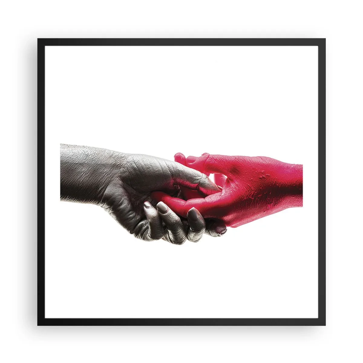 Poszter fehér keretben - Együtt, bár mások - 60x60 cm