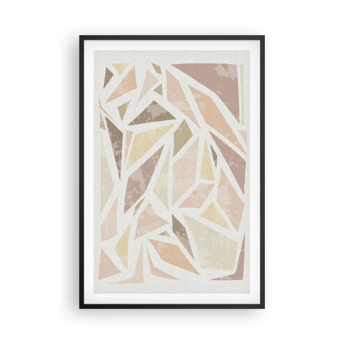 Poszter fehér keretben - Üvegfestmény kompozíció - 61x91 cm