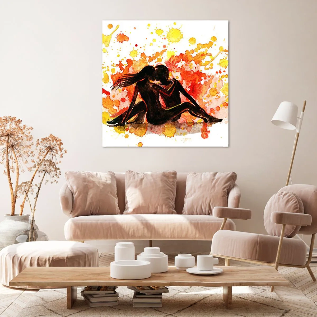 Vászonkép - És világosság lett - 40x40 cm