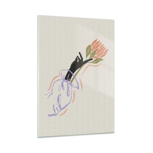 Üveg kép - Egy testvéri érintés - 50x70 cm