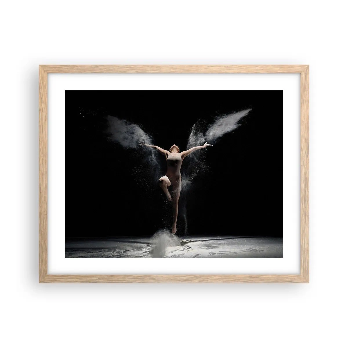 Poszter világos tölgy keretben - Elfek léteznek - 50x40 cm