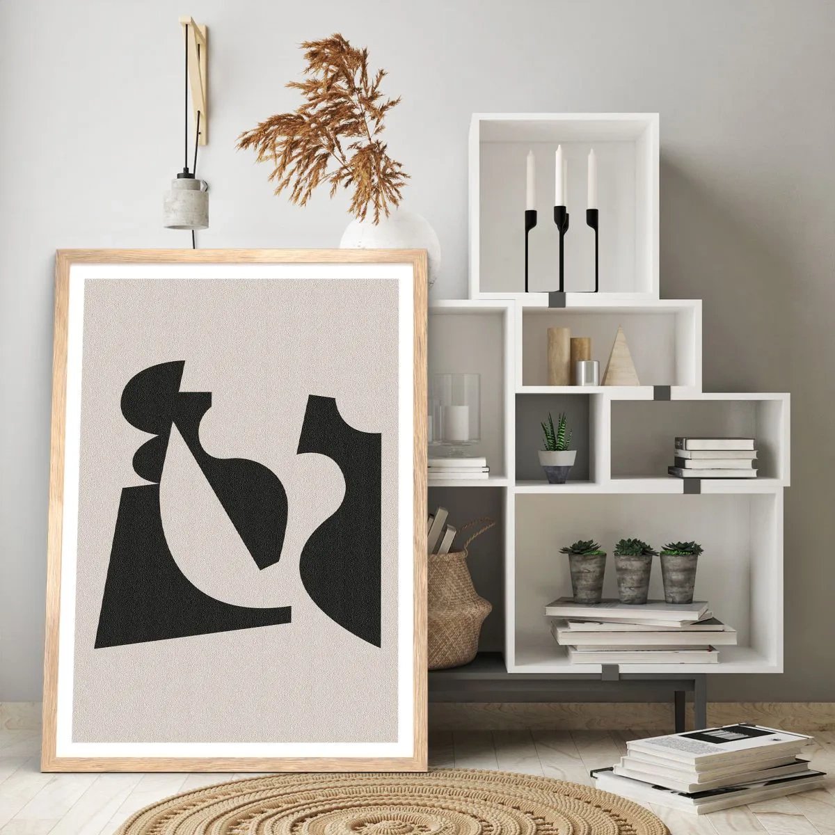 Poszter világos tölgy keretben - Önálló összeállításra - 70x100 cm