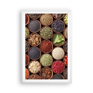 Poszter fekete keretben - A világ összes íze - 61x91 cm