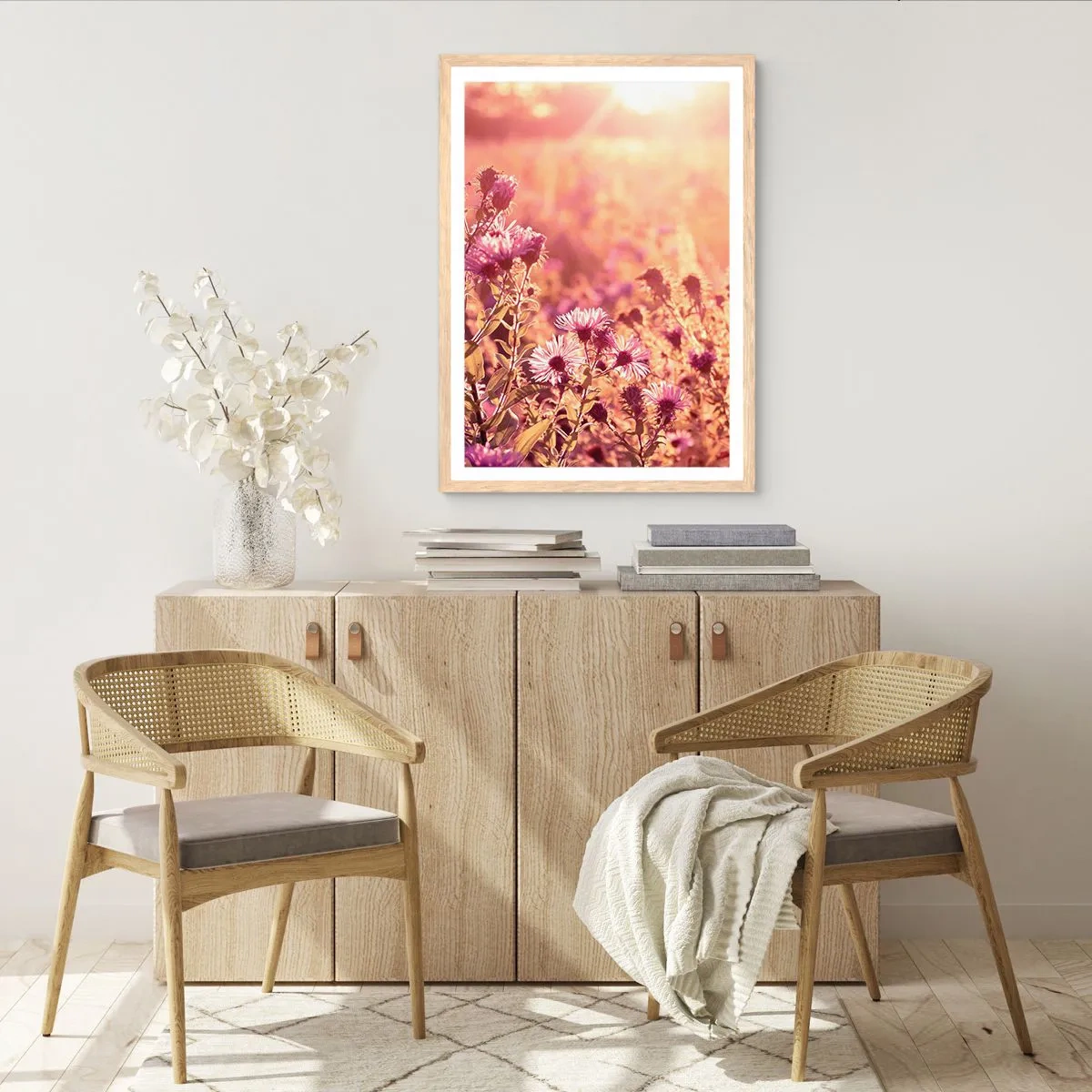 Poszter világos tölgy keretben - A nyár elmúlás előtt - 50x70 cm