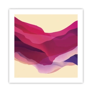 Poszter - Bíbor hullámok - 50x50 cm