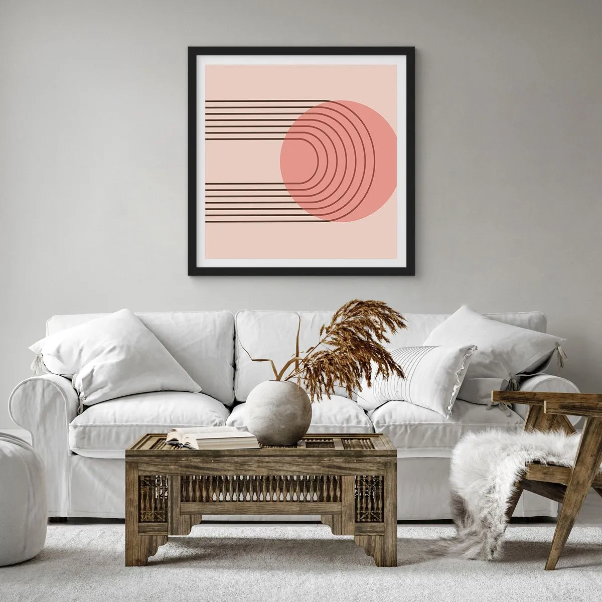 Poszter fehér keretben - Ellenállhatatlan vonzalom - 60x60 cm