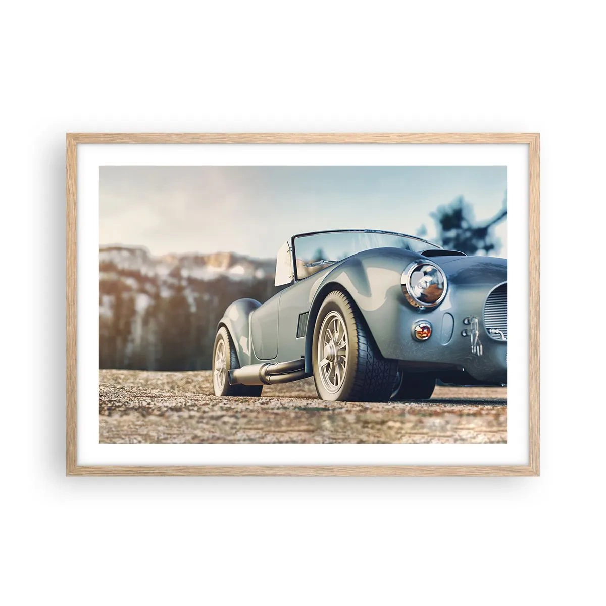 Poszter világos tölgy keretben - Mert a stílus számít - 70x50 cm