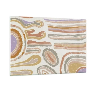 Üveg kép - Színes keresztmetszetek - 120x80 cm