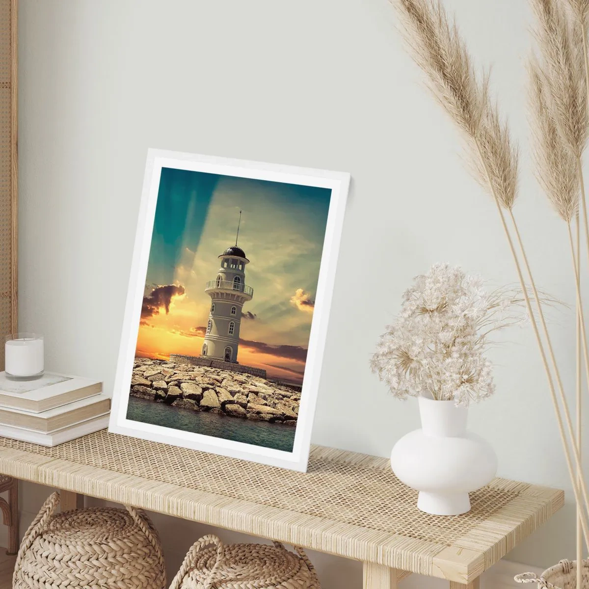 Poszter fekete keretben - Fény - Jóság - Szépség - 40x50 cm