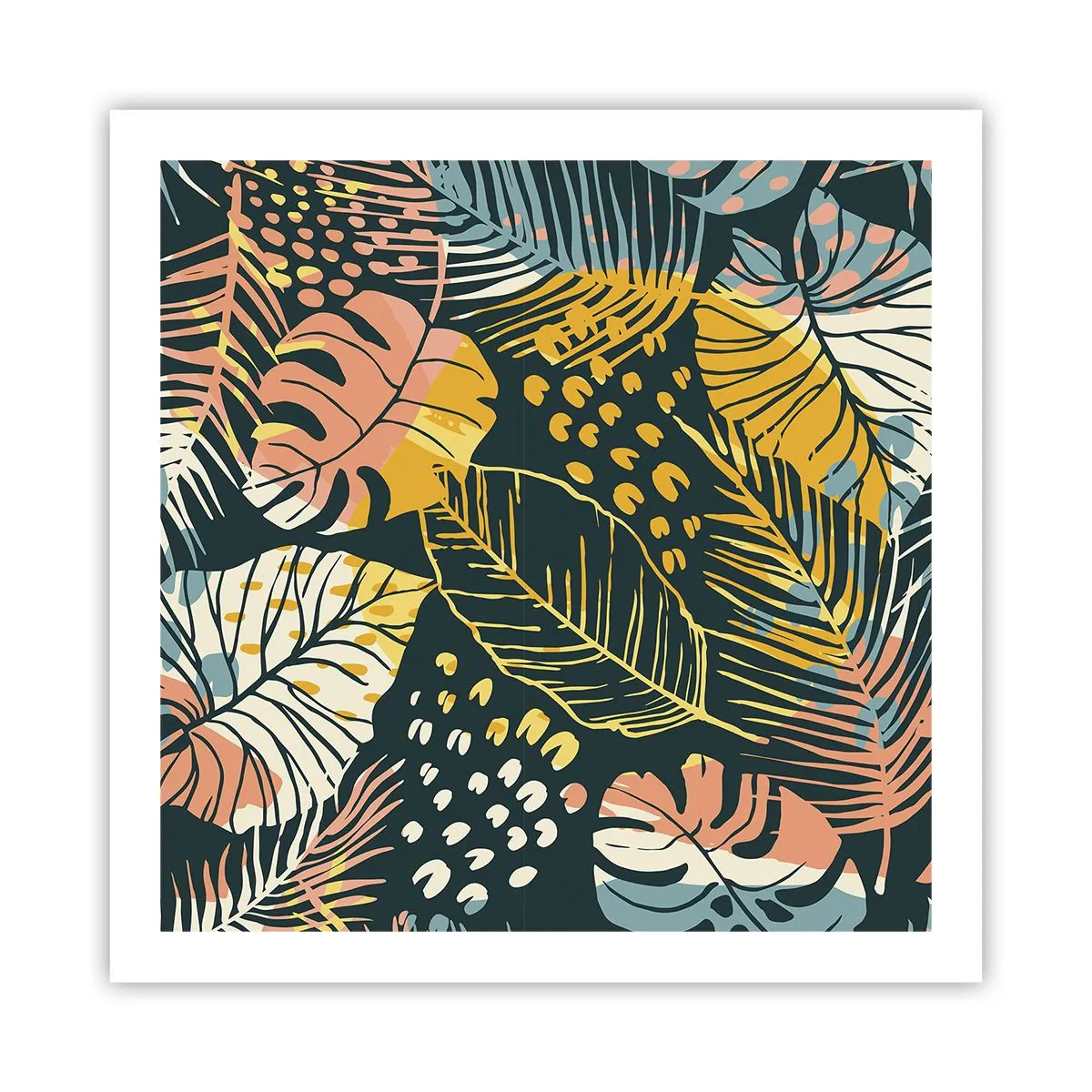 Poszter - Leveles fantázia - 60x60 cm