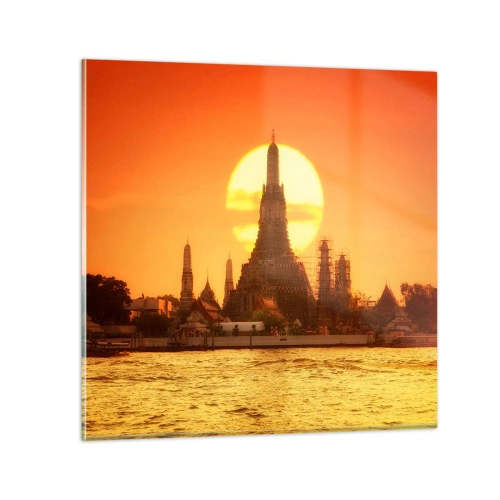 Üveg kép - Nap felé, mindig nap felé - 30x30 cm