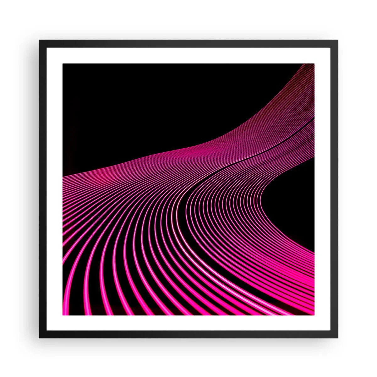 Poszter fehér keretben - A fény sugárútján - 60x60 cm