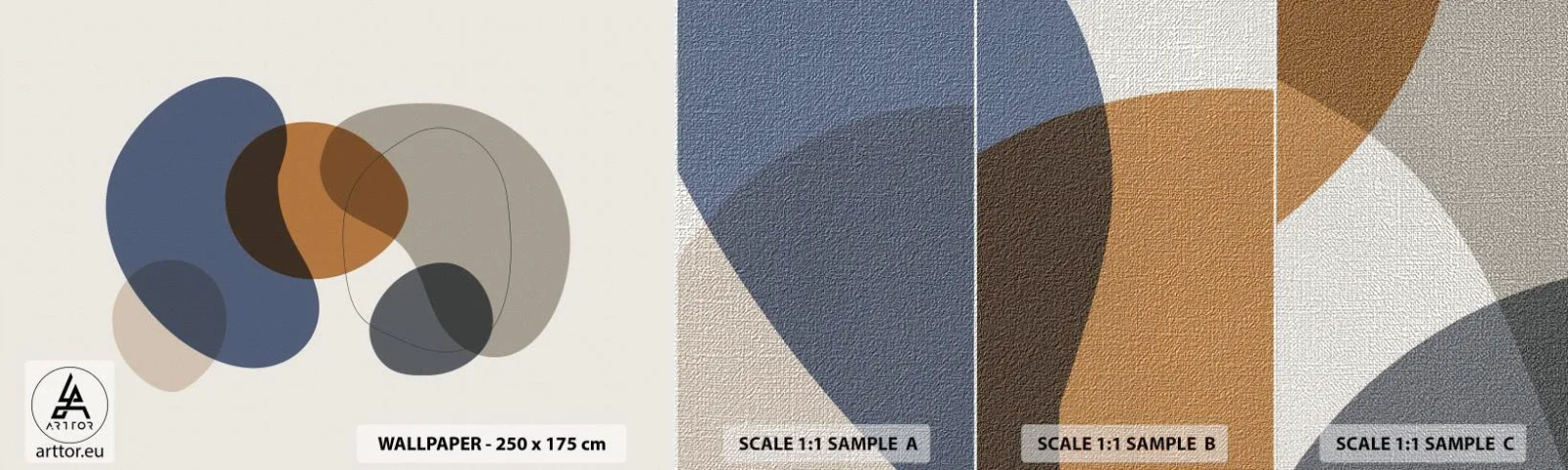 Fotótapéta Minta Premium Canvas - Színek cseppjei - Absztrakció, Darab, Grafika - 100x30 cm