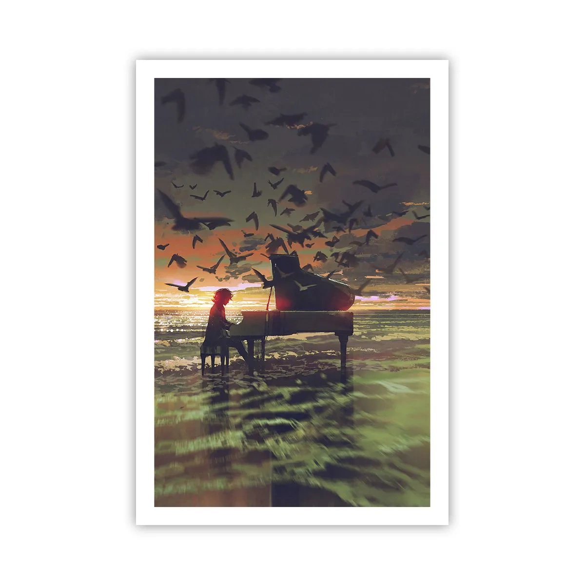 Poszter - Koncert zongorára és a hullámokra - 61x91 cm