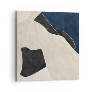 Vászonkép - Absztrakt kompozíció - az árnyalatok kontrasztja - 70x70 cm