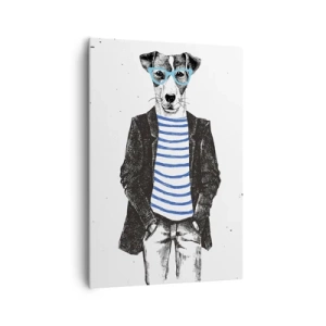 Vászonkép - Egy bozontos eb - 70x100 cm