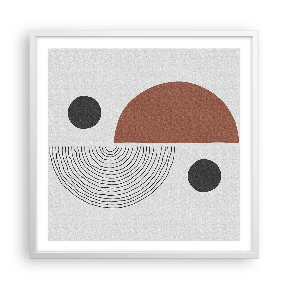 Poszter fekete keretben - A kerék tökéletessége - 60x60 cm