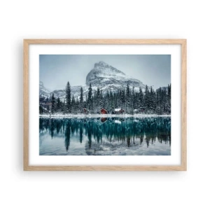 Poszter világos tölgy keretben - Kanadai elvonulás - 50x40 cm