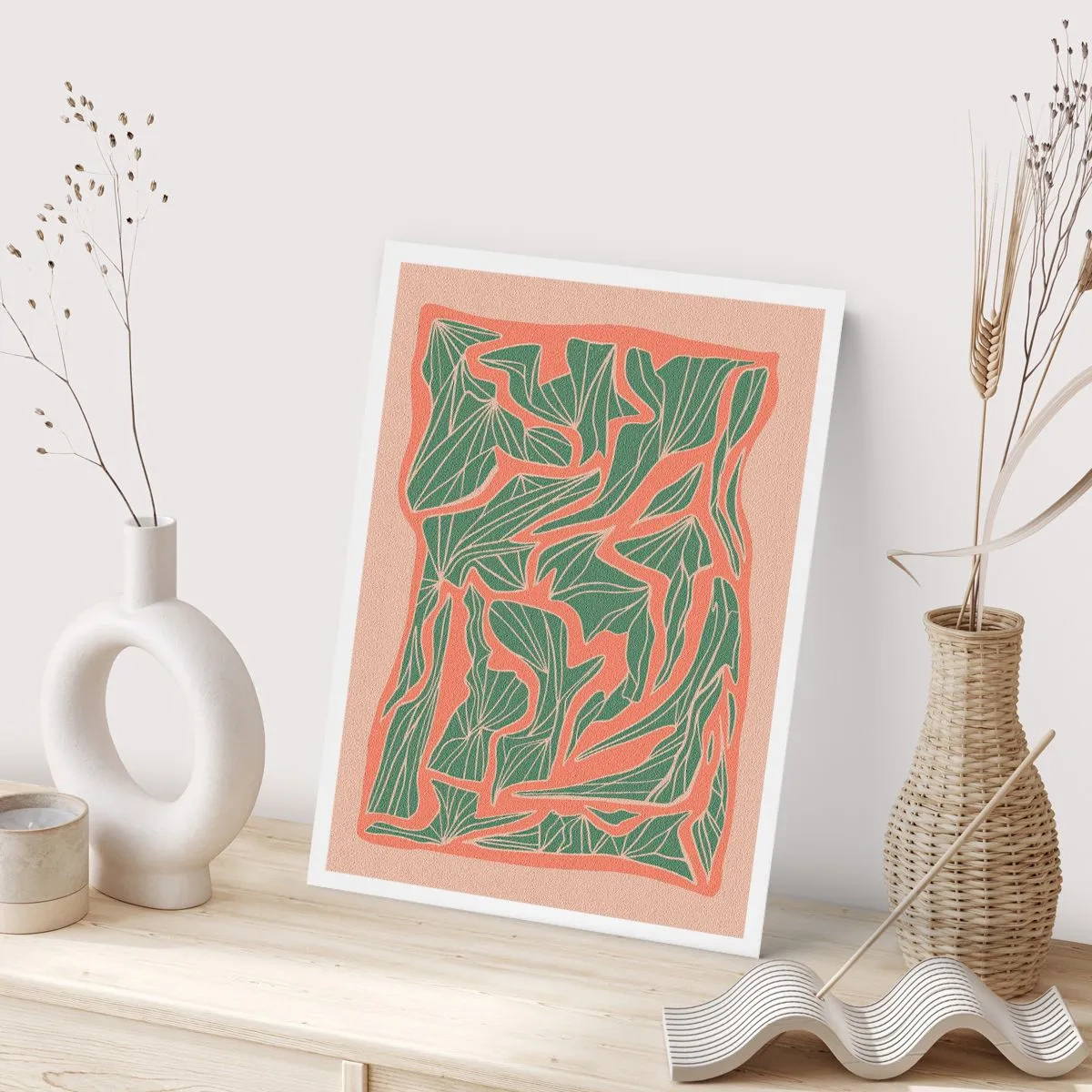 Poszter - A korall és a zöld közötti küzdelem - 70x100 cm