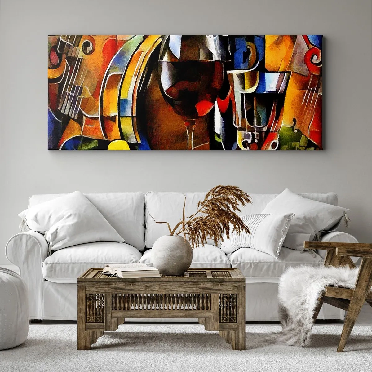 Vászonkép - A világ is színeket ölt - 140x50 cm