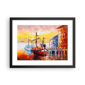 Poszter fehér keretben - Boldog visszatérés - 40x30 cm