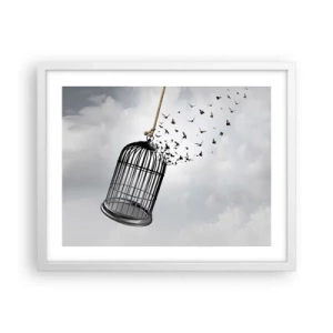 Poszter fekete keretben - Hit... Remény... Szabadság! - 50x40 cm