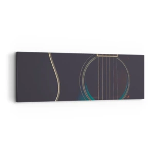 Vászonkép - Egy pillanat, mielőtt megszólal - 90x30 cm