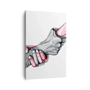 Vászonkép - Jó kezekben vagy - 80x120 cm