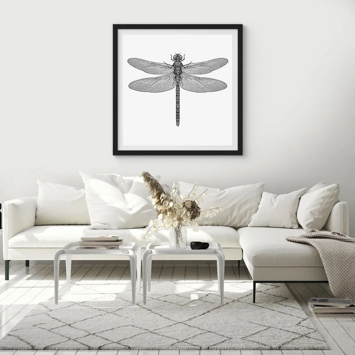 Poszter fehér keretben - A természet precizitása - 30x30 cm