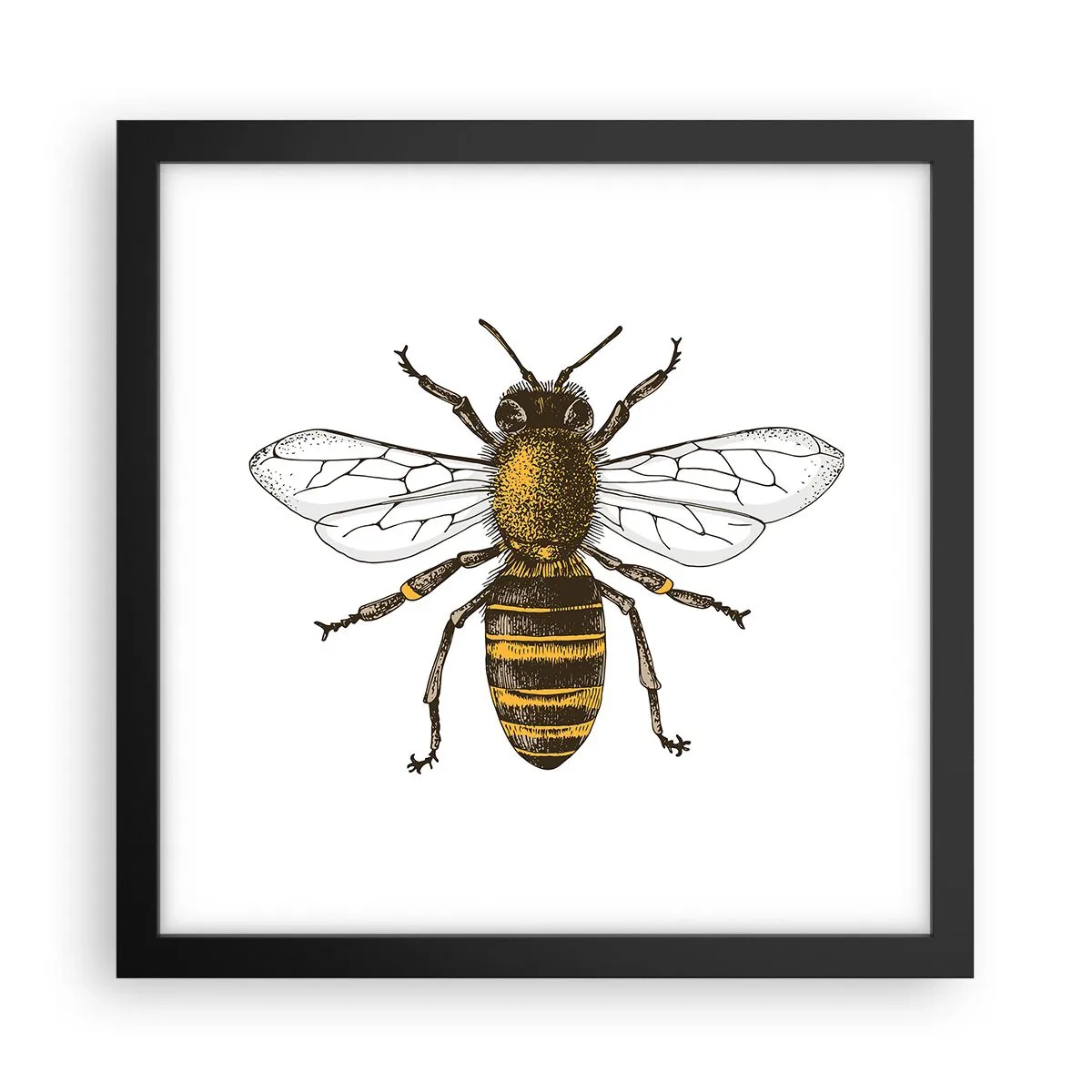 Poszter fehér keretben - Gyönyörű és jó - 30x30 cm