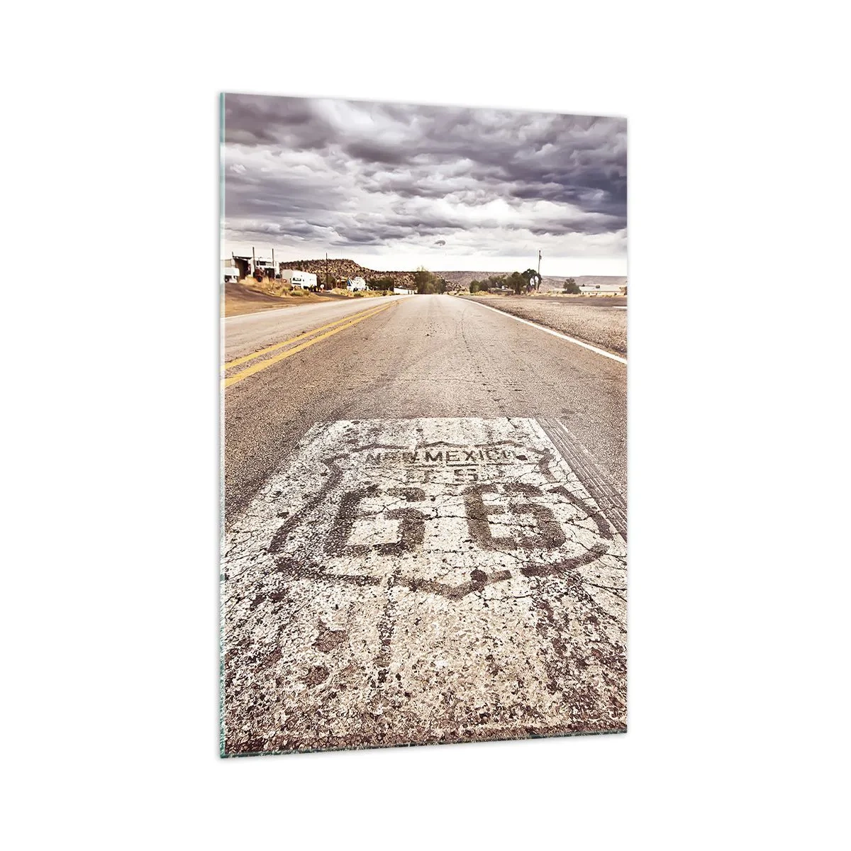 Üveg kép - Mother Road – amerikai legenda - 70x100 cm