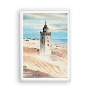 Poszter fekete keretben - Mindig a tengert bámulva - 70x100 cm