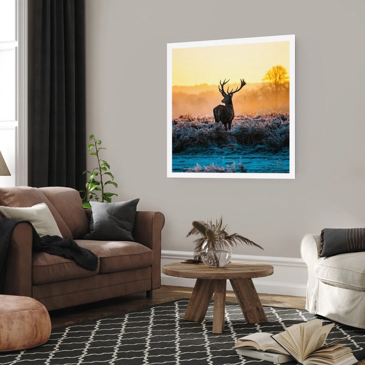 Poszter - Megkoronázott a birtokán - 50x50 cm