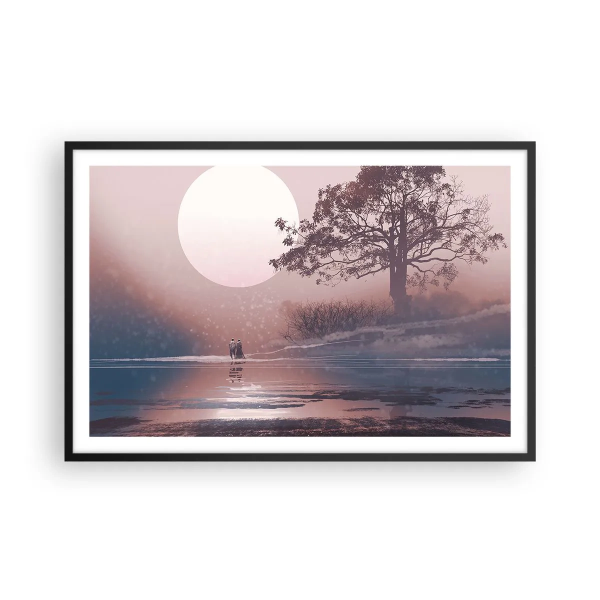 Poszter fehér keretben - Éjszakai csodák - 91x61 cm