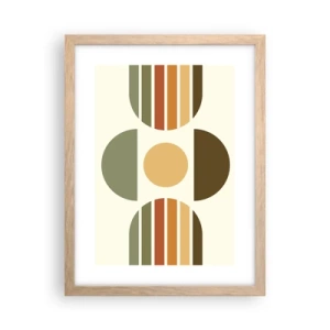 Poszter világos tölgy keretben - A Föld színeiben - 30x40 cm