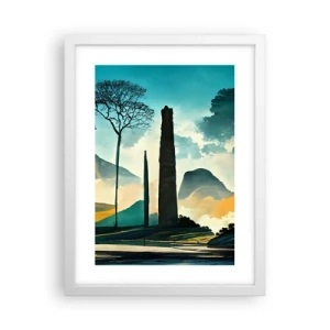 Poszter fekete keretben - Mindíg magasabbra és magasabbra - 30x40 cm