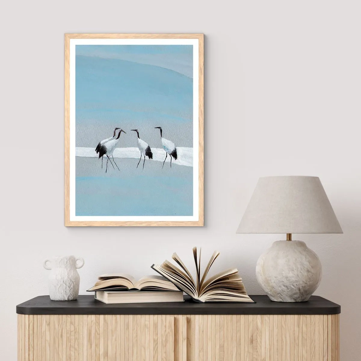 Poszter világos tölgy keretben - Egy forró nap után - 70x100 cm