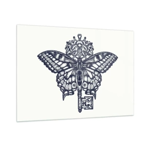 Üveg kép - A szív minden titka - 100x70 cm