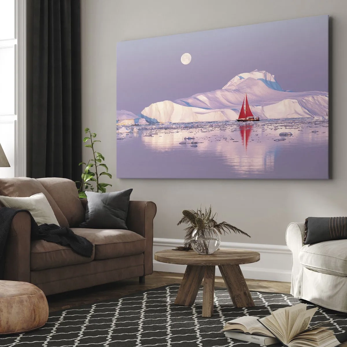 Vászonkép - A vitorla melege, a jég hidege - 120x80 cm