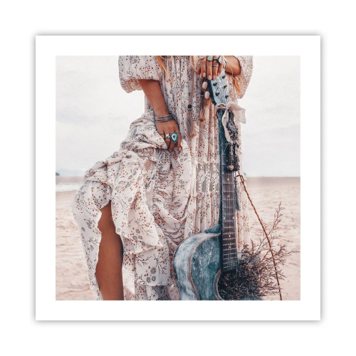 Poszter - Hippik az úton - 50x50 cm