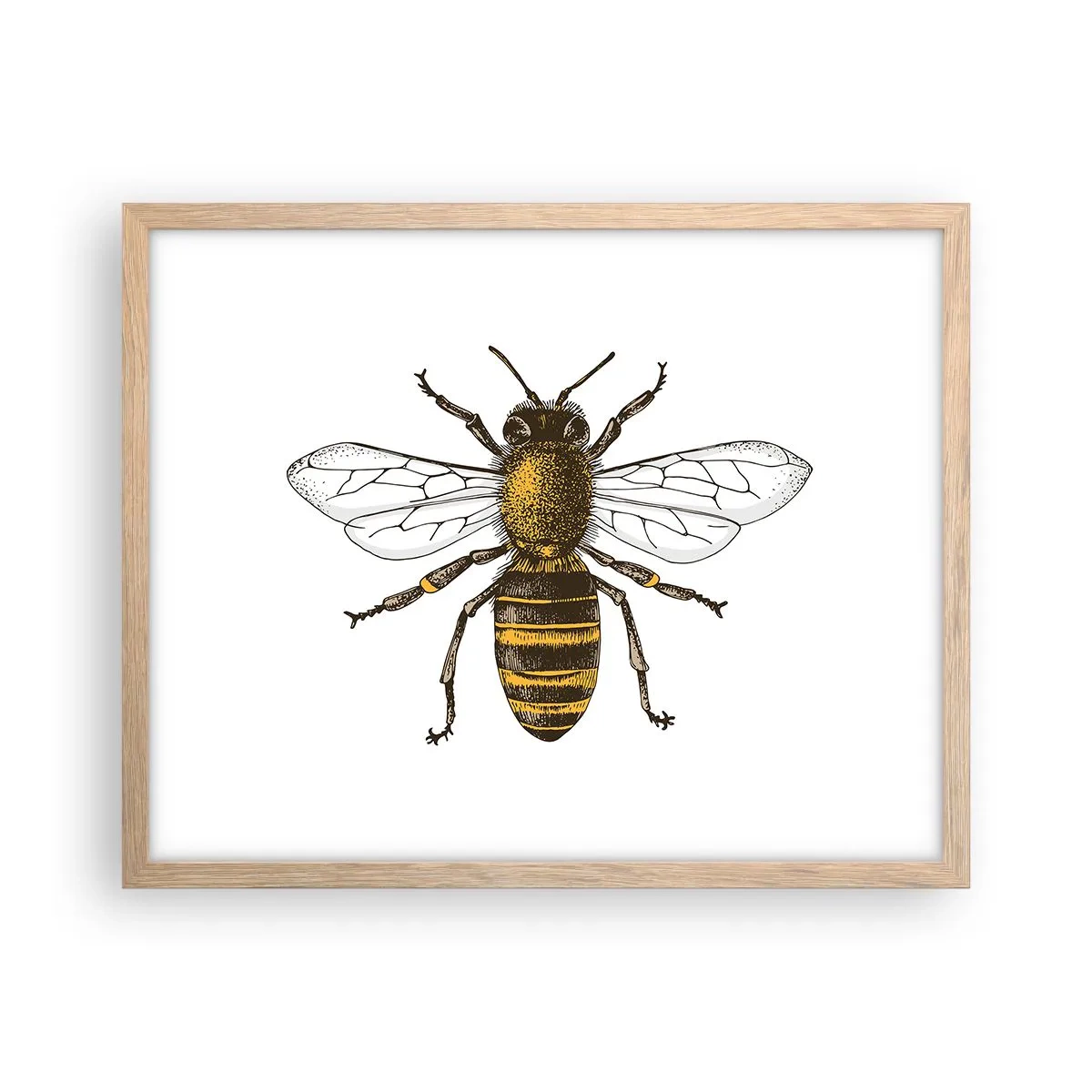 Poszter világos tölgy keretben - Gyönyörű és jó - 50x40 cm