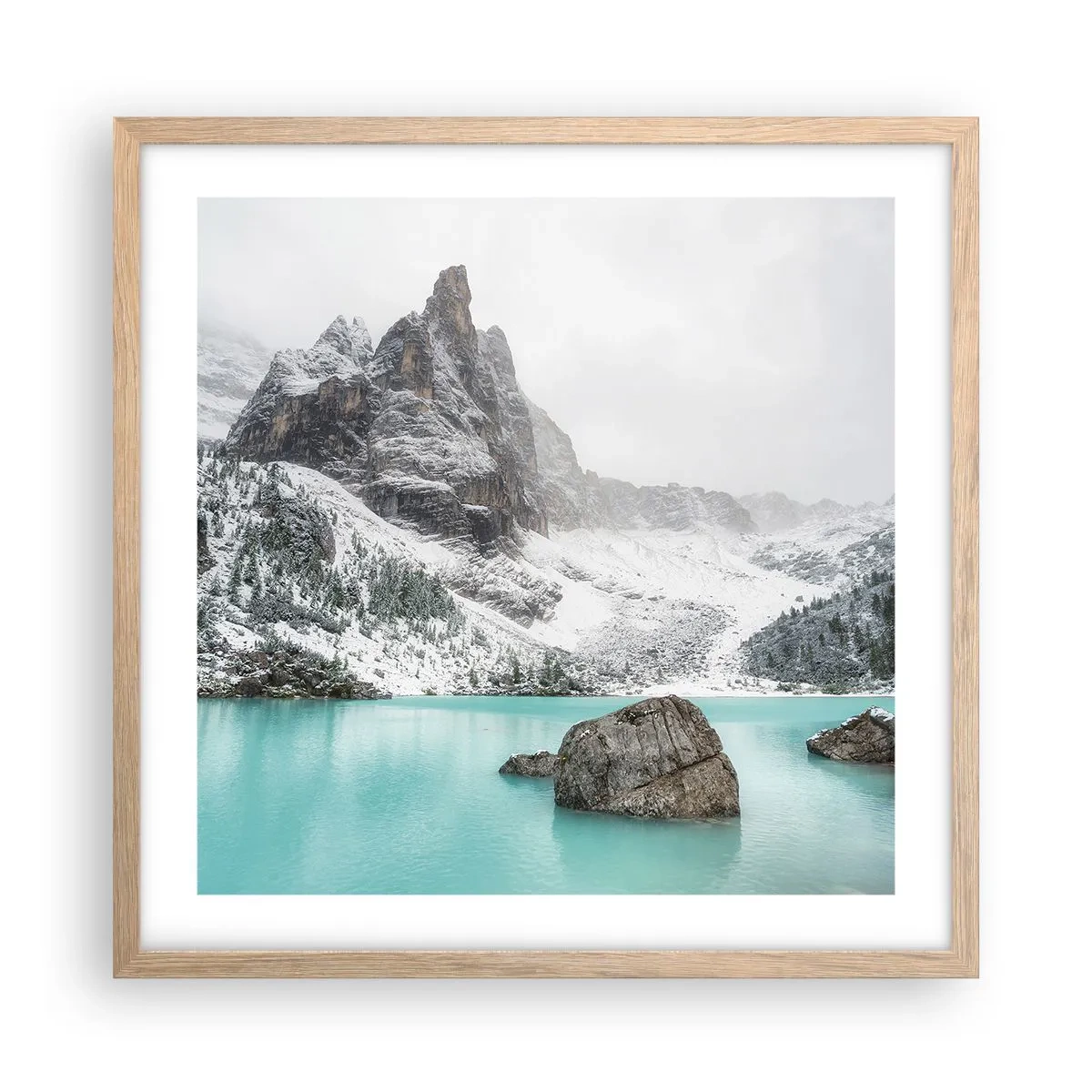 Poszter világos tölgy keretben - Őrségben - 50x50 cm