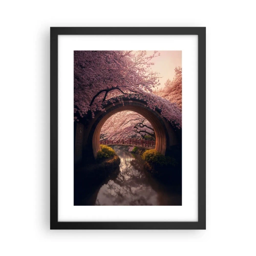 Poszter fehér keretben - Japán tavasz - 30x40 cm