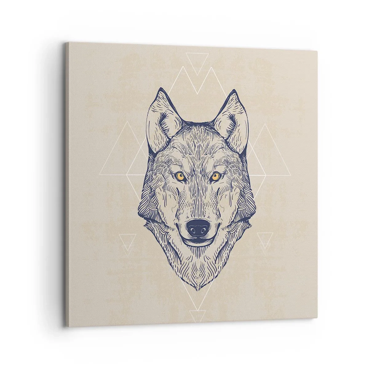 Vászonkép - Átható tekintetű alfa - 60x60 cm