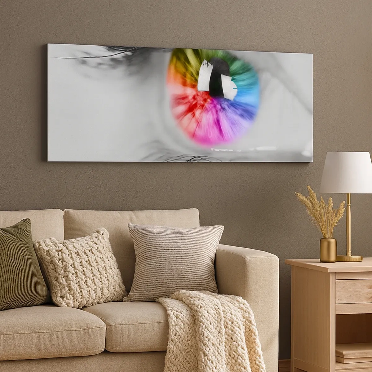 Vászonkép - Nézz színesen a világra - 30x30 cm