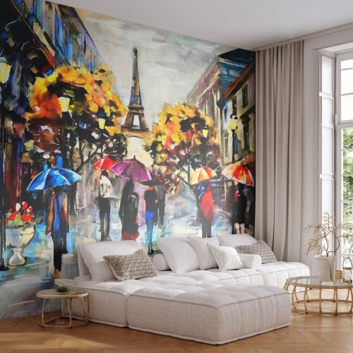 Fotótapéta Premium Canvas - Ősszel különösen szép - Város, Párizs, Eiffel-torony - 100x70 cm